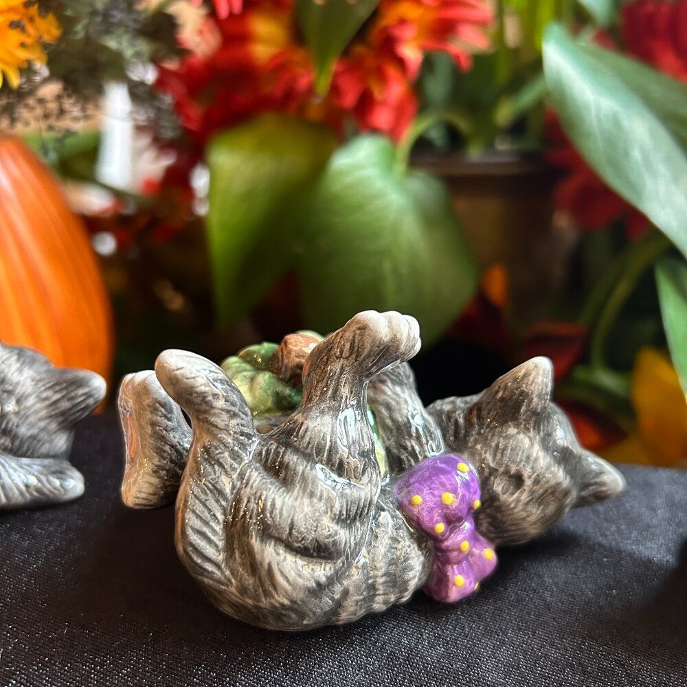 Retired Fitz and Floyd Halloween Kitty “Tumblers” Figurines – 2063/141 - Picture 7 of 14